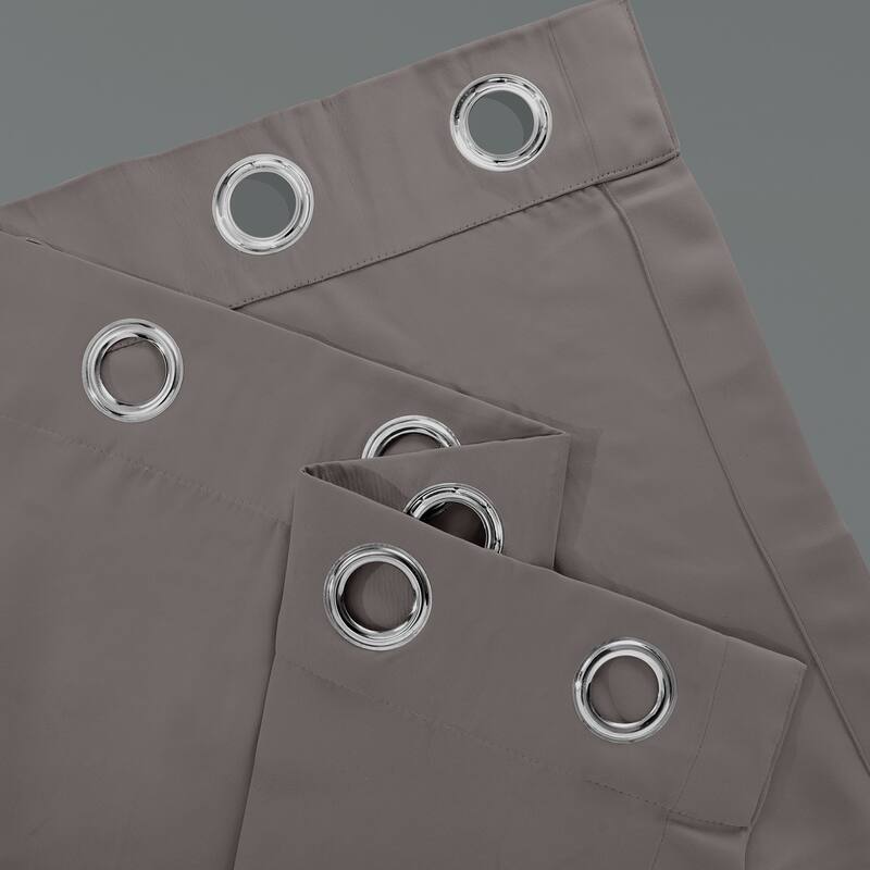 Exclusive Fabrics Extra Wide Room Darkening Grommet Curtain 120 Inch (1 Panel)