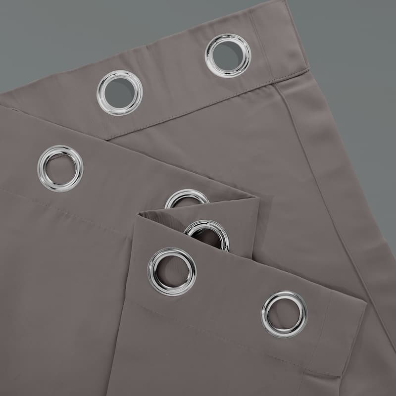 Exclusive Fabrics Extra Wide Room Darkening Grommet 84-inch Curtain (1 Panel) - 100 x 84