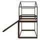 preview thumbnail 42 of 46, Multifunction Twin Over Twin Bunk Bed With Roof,Slide and 3-step Ladder