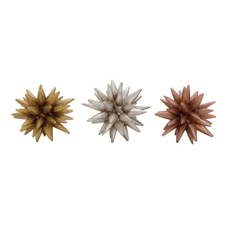 Multi Resin Contemporary Sculpture Geometric (Set of 3)
