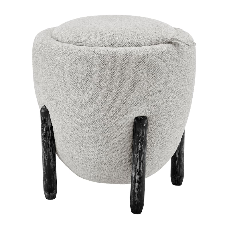 NPD Furniture Murphy Storage Ottoman - Grey