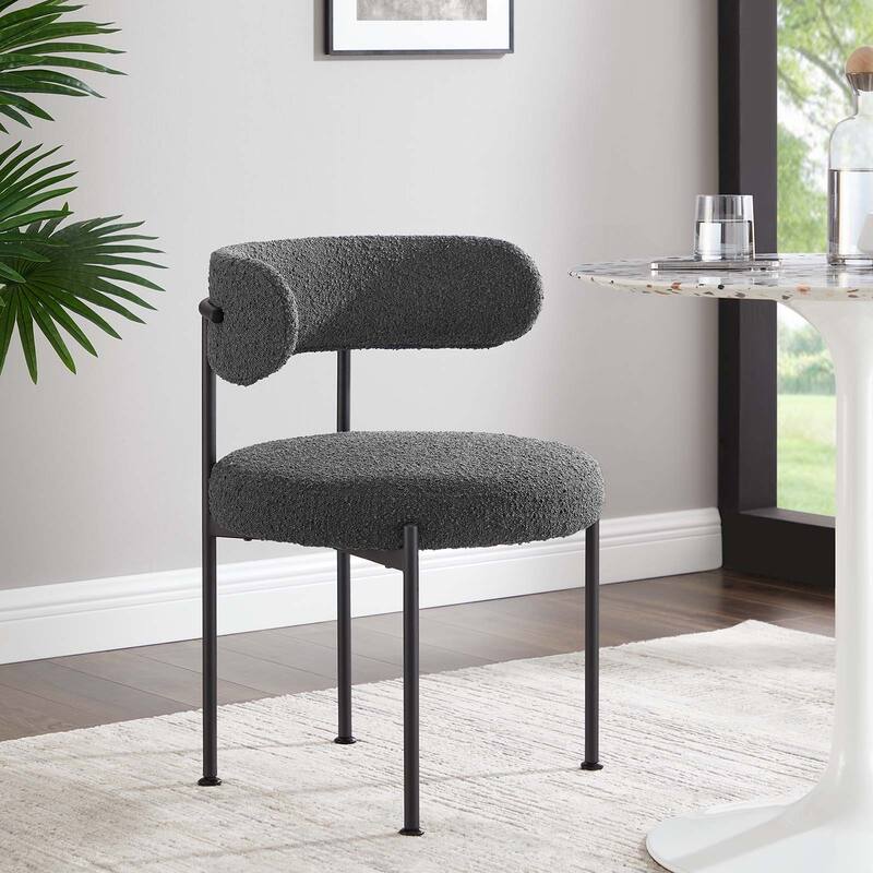 Albie Boucle Fabric Dining Chairs - Set of 2