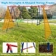 preview thumbnail 7 of 6, Costway Swing Set for Backyard with 2 Height Adjustable Swings Glider - See Details