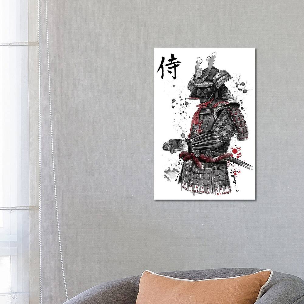 iCanvas "Samurai Sumi-E" by Antonio Camarena Canvas Print