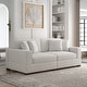 preview thumbnail 130 of 132, Corduroy Couch Modular Sectional Sofa with Pillows 2 Piece - Beige