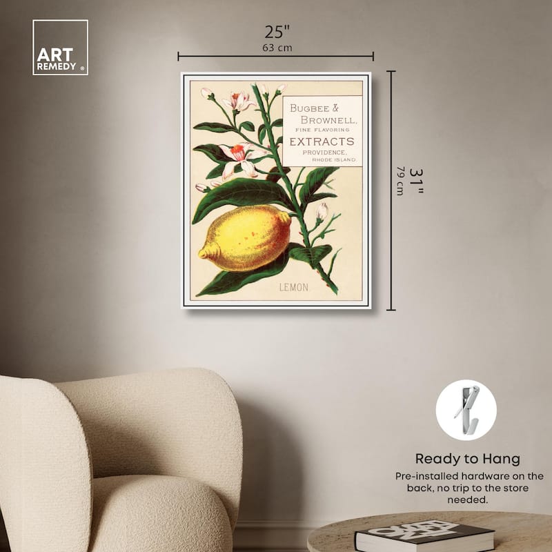 Lemon Canvas by Art Remedy