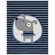 preview thumbnail 34 of 32, SAFAVIEH Carousel Kids Brunhildis Stripe Dog Rug 8' x 10' - Navy/Ivory - Rectangle