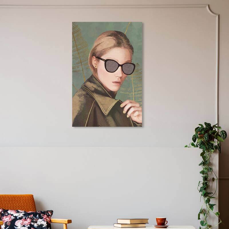 Wynwood Studio Prints Fashion and Glam Hidden in Sight Brown and Light Brown Traditional Wall Art Canvas Print - 30 x 20
