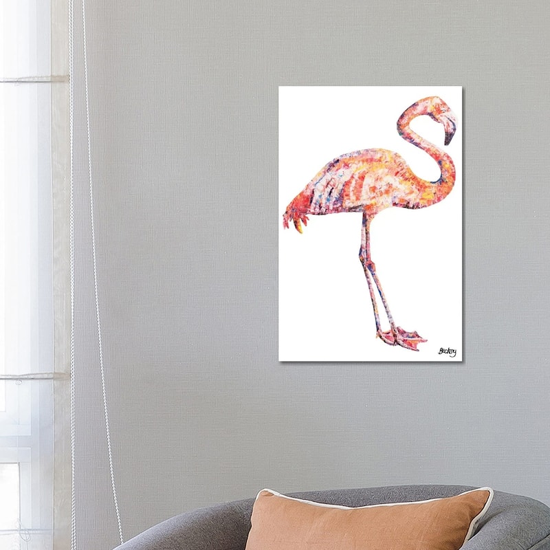 iCanvas "Flamingo" by Becksy Canvas Print - 26x18x1.5