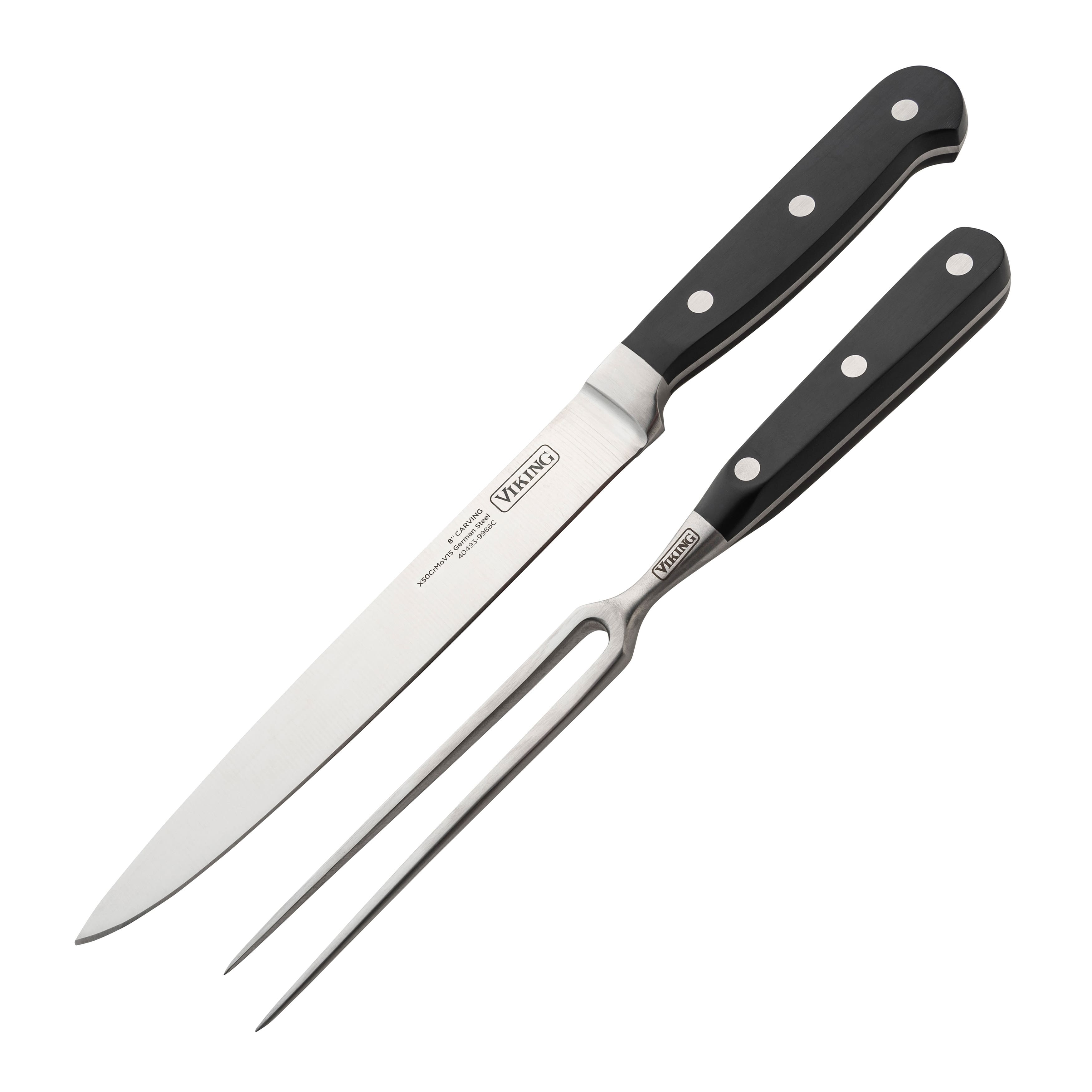 Viking Hard Anodized Nonstick Roaster with Rack and Carving Set