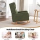 preview thumbnail 52 of 60, HOMYKA 27.56" Wide Rocking Chair for Nursery with Solid Wood Leg