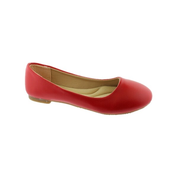 little girl red flats