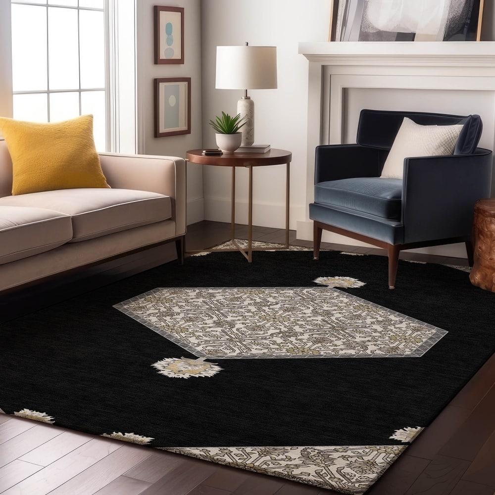 Premium Washable Super Soft Traditional Global Mayfield Rug