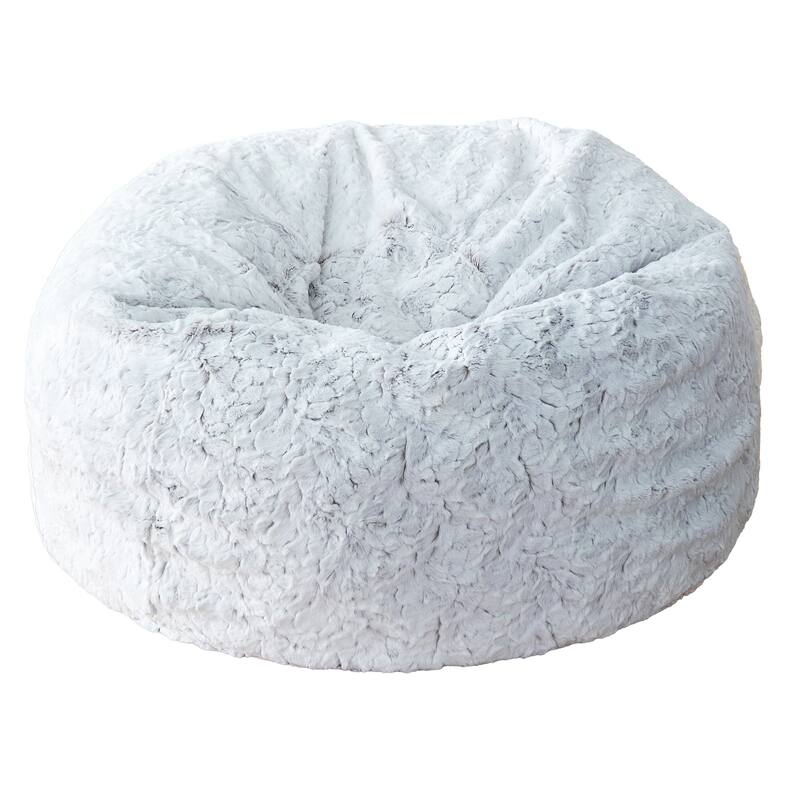Sorra Home Indoor Faux Fur Bean Bag