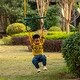 preview thumbnail 2 of 4, Outdoor Playground Gym Heavy Duty Kids Fun Hanging Trapeze Bar, Green Steel Bar and Yellow Chain Swing Playsets