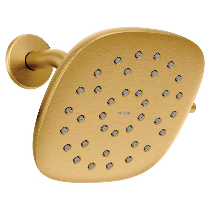 Moen 220R5 Verso 2.5 GPM Multi Function Square Shower Head with - Brushed Gold