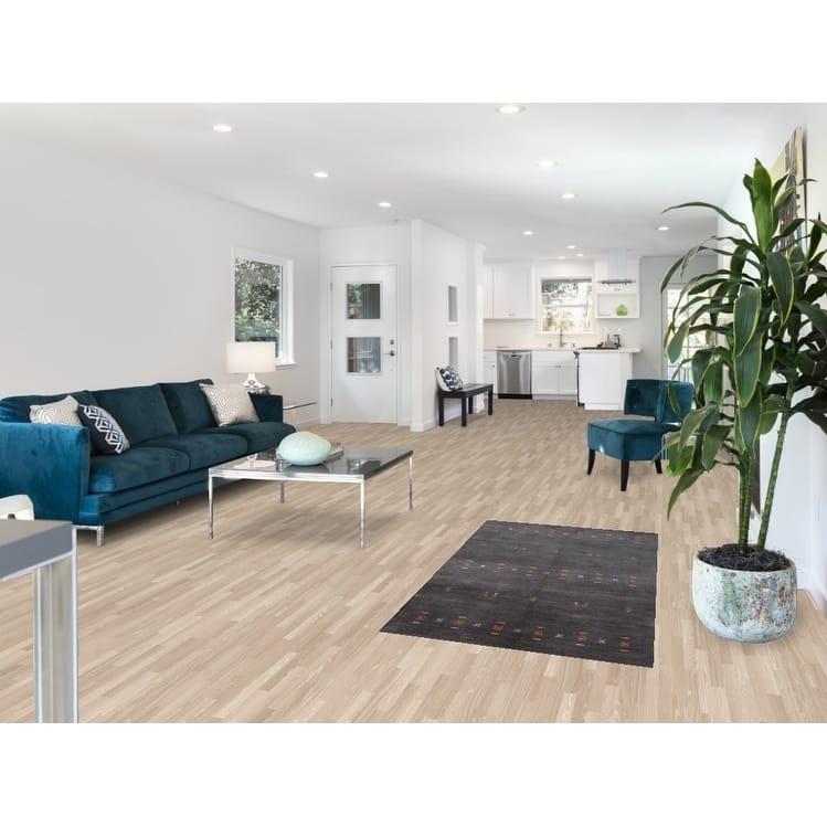 Hand Knotted Oriental 100% Wool Carpet Tribal Tribal Greys & Charcoal Gabbeh Area Rug - 5' 1'' X 2' 9''