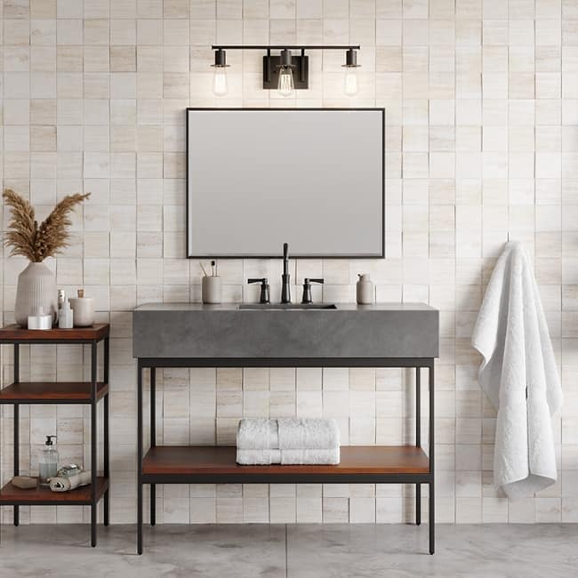 Brut Three Light Wall Bath Transitional  Wall Bath Fixture
