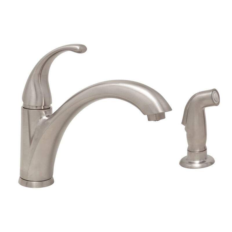 PROFLO PFXC1917 1.5 GPM Single Hole Kitchen Faucet - Brushed Nickel