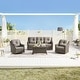 preview thumbnail 63 of 105, Murphy Outdoor Wicker Patio Outdoor Sofa Swivel Chair Coffee Table