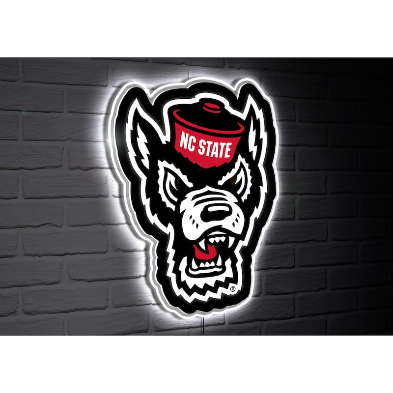 North Carolina State University College Mascot Plug-In LED Lighted Sign