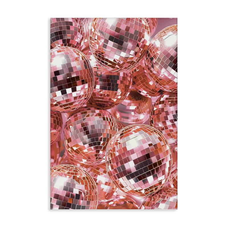 Stupell Pink Disco Ball Pile Canvas Wall Art Design By LSR Design Studio - 16 x 24
