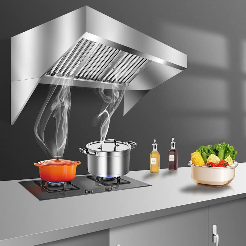 Commercial Exhaust Hood 6FT Rust Resistant Vent Hood
