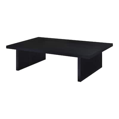 Rectangular Engineered Laminate Coffee Table in Black