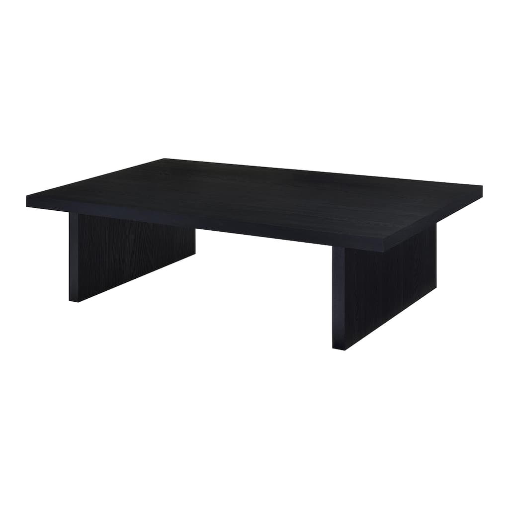 Rectangular Engineered Laminate Coffee Table in Black