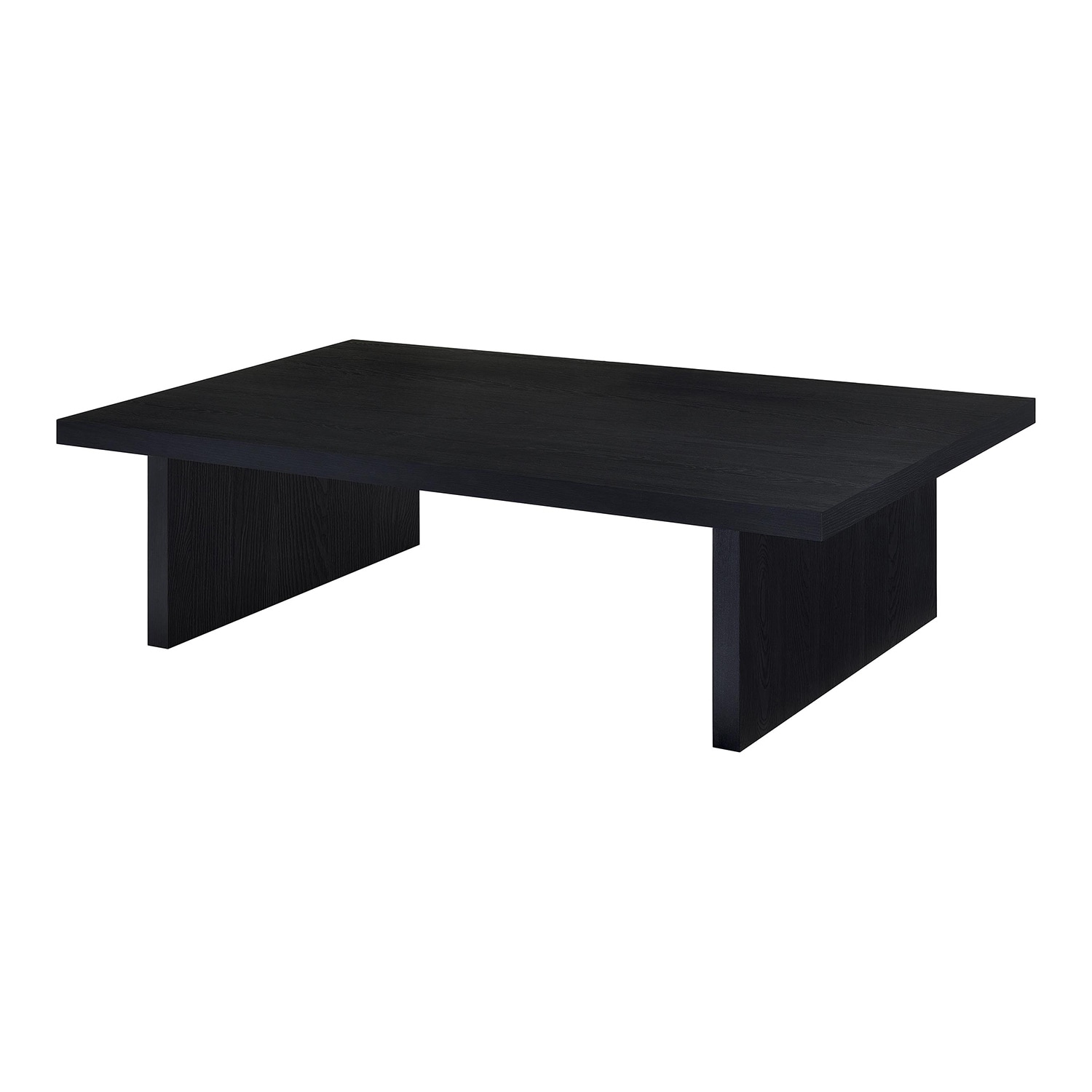 Rectangular Engineered Laminate Coffee Table in Black