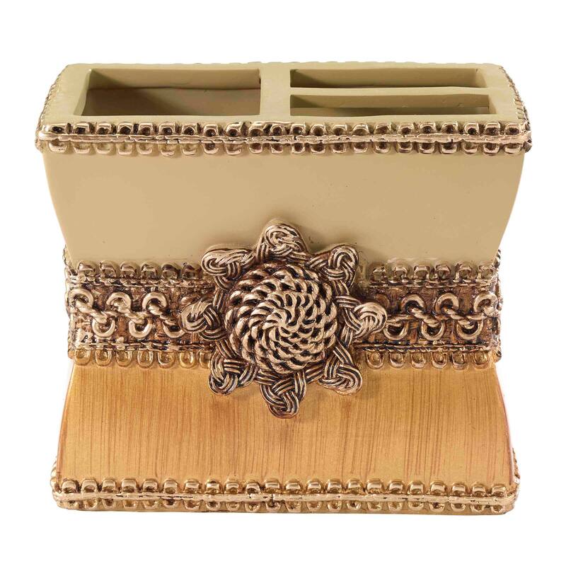 Avanti Linens Braided Medallion 4-Piece Bath Accessory Set - Bath Acc 4pc Set - TM, TB, SD, LP
