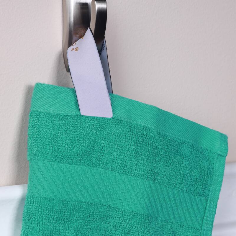 Superior Luxury Solid Highly Absorbent Egyptian Cotton 6 Piece Bath, Face, and Hand Towel Set