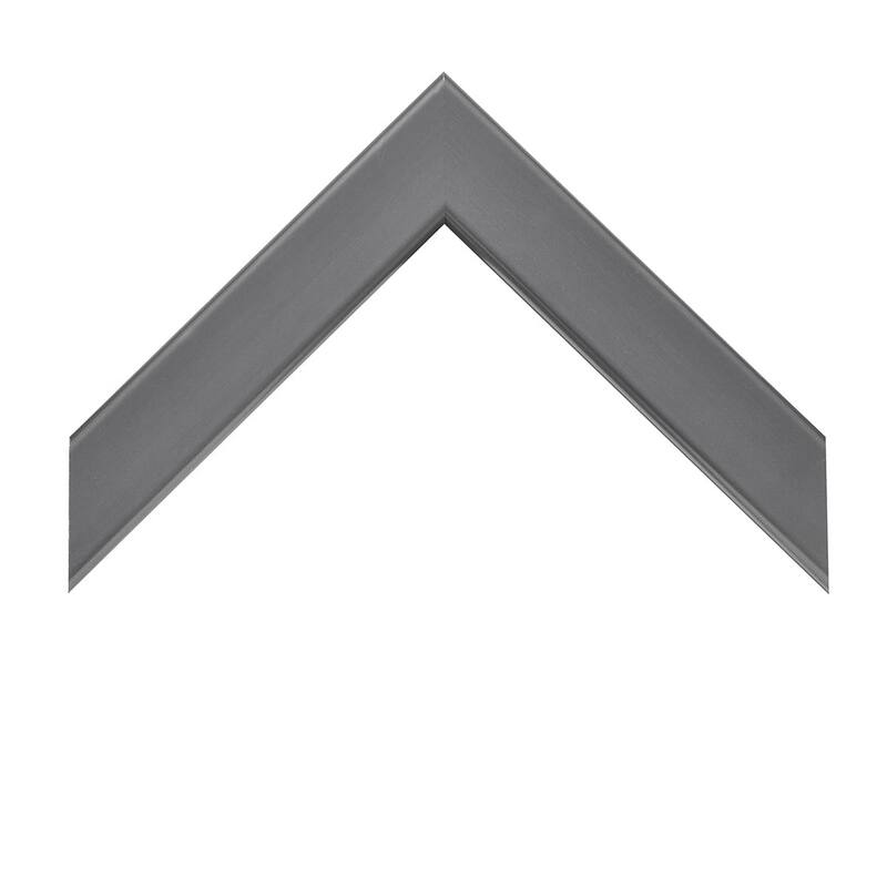 Frame My Mirror Satin Nickel Framed Mirror, Ellis Design