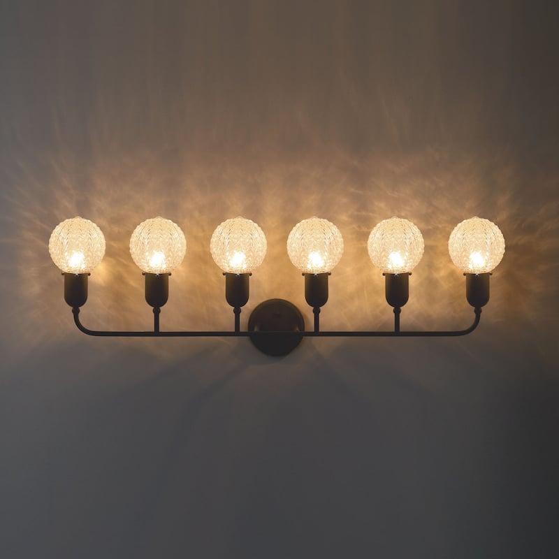 Acroma 6 - Light Dimmable Steel Bathroom Vanity Light - 6-light