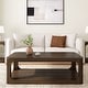 preview thumbnail 2 of 13, Forma Rectangular Coffee Table with Shelf - 54 inches - 54"