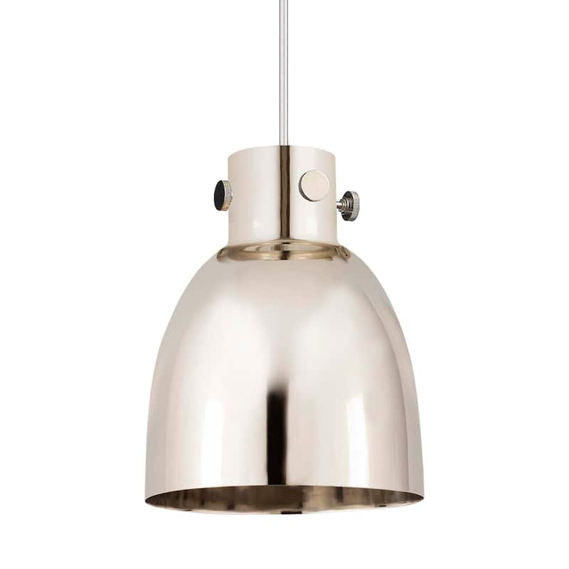 Innovations Lighting 410-1PS-10-8 Newton Bell Pendant Newton Bell 8" - Polished Nickel / Polished Nickel