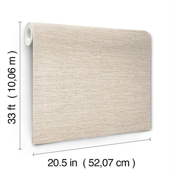 A-Street Prints Malin Wheat Faux Grasscloth Wallpaper