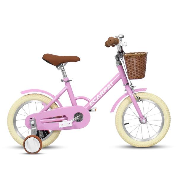 slide 2 of 11, Kids Bike 14 Inch Wheels Girls Bike 1-Speed Child Bicycles Pink - 2-4 Years