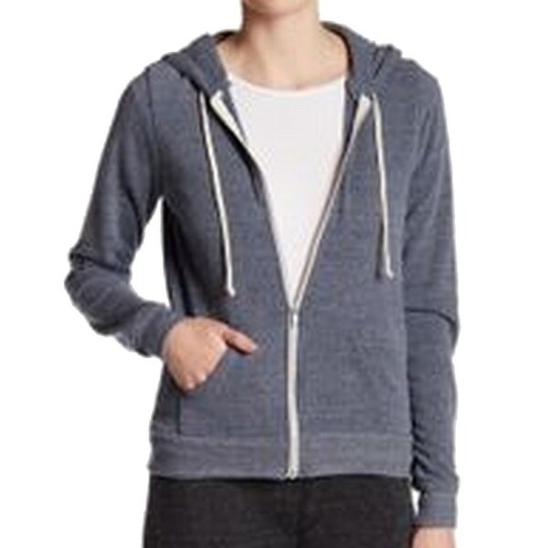 blue zip hoodie women's