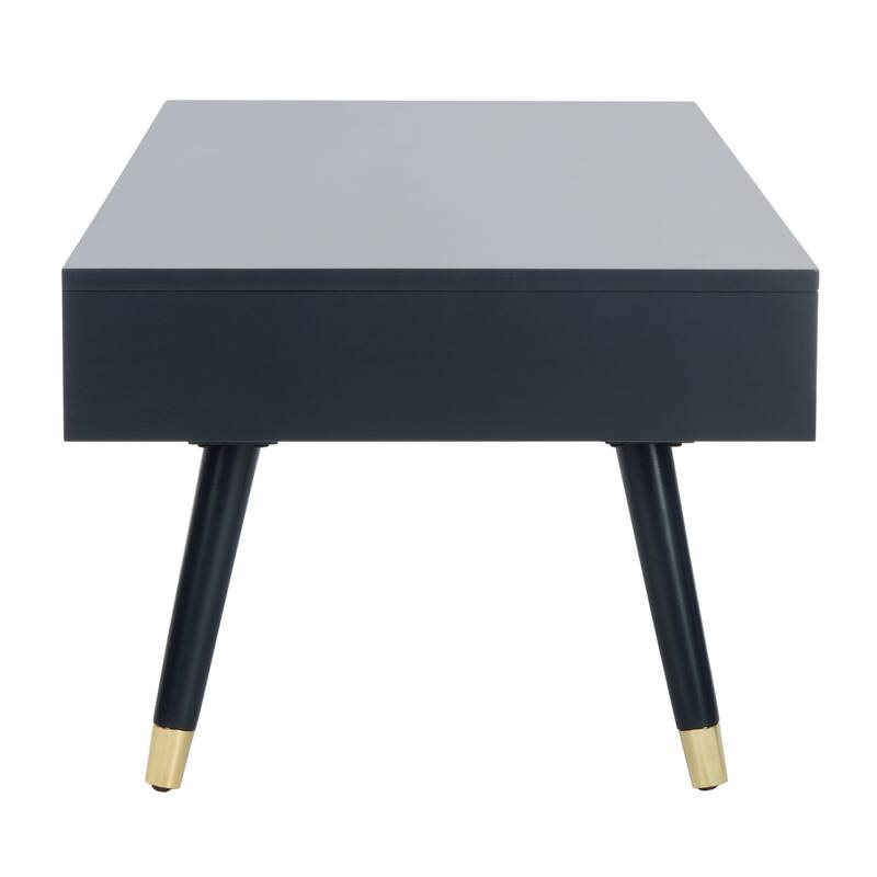 SAFAVIEH Levinson Mid-Century Gold Cap Coffee Table - 48" x 24" x 18"