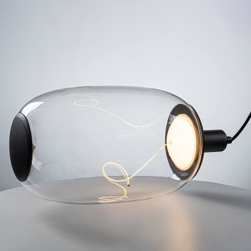 1 Light Clear Plastic Linear Magnetic LED Strip Pendant Lighting