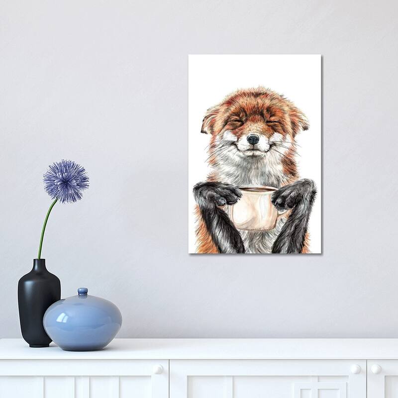 iCanvas "Morning Fox" by Holly Simental Canvas Print - 18x12x1.5