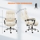 preview thumbnail 11 of 22, Executive Reclining Office Chair with Heated Massage and Footrest, Ergonomic Design for Home Office