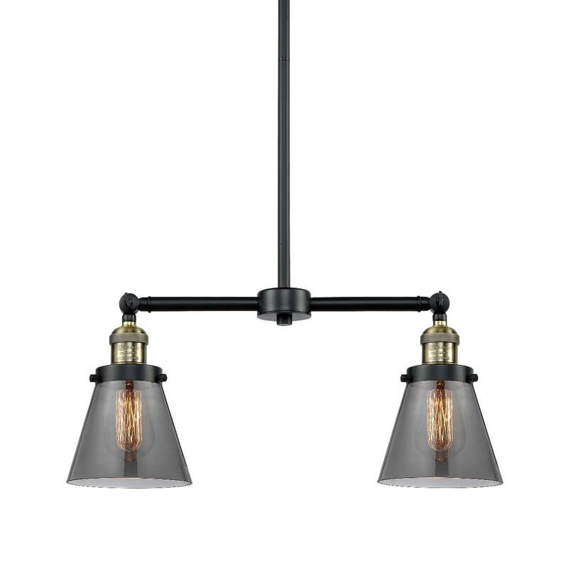 Innovations Lighting Small Cone 2 Light 21" Wide Linear Chandelier