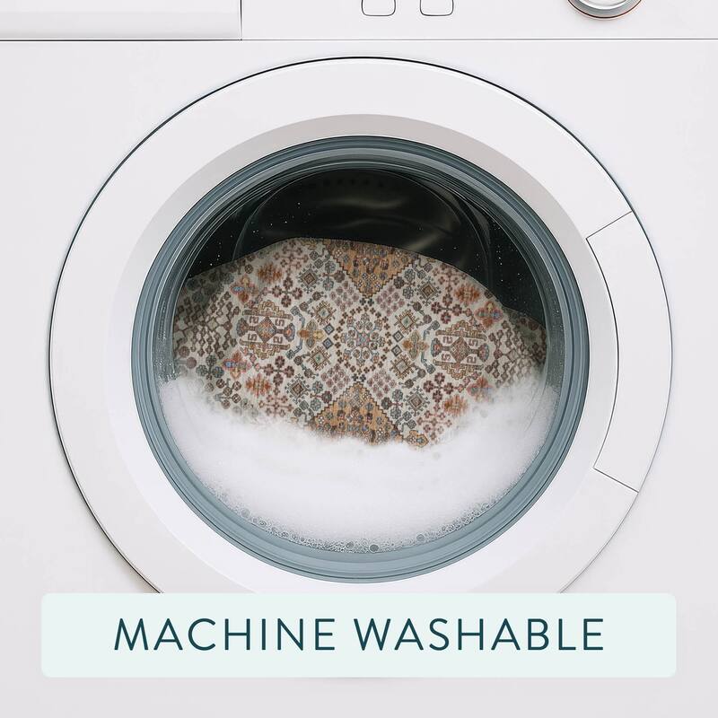 Machine Washable Indoor/ Outdoor Global Bidunga Chantille Rug