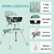 preview thumbnail 11 of 26, 8 in 1 Convertible High Chair for Babies & Toddlers Table Chair Set