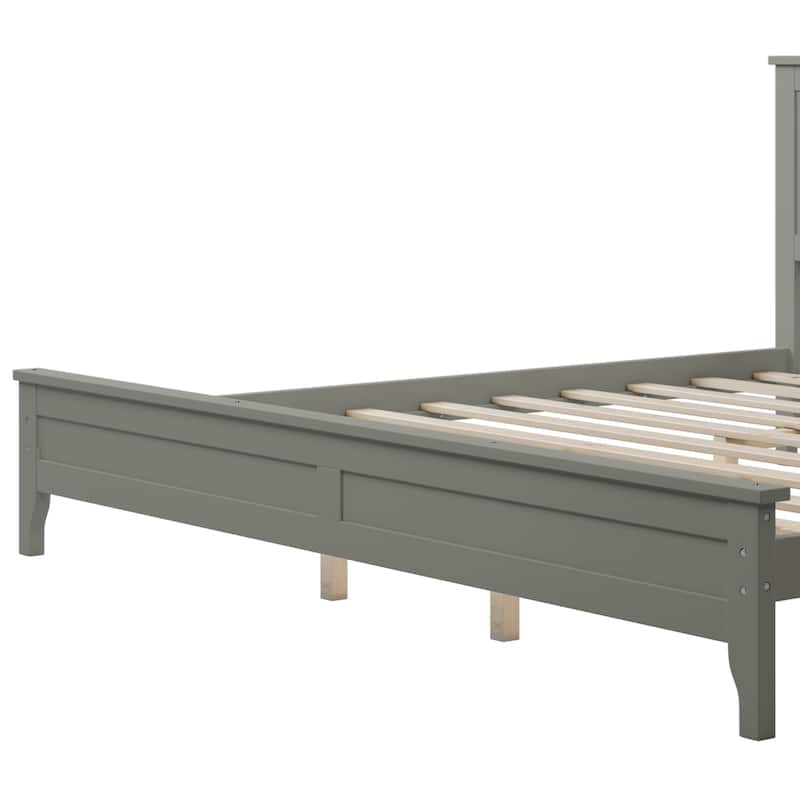 Modern Solid Wood Platform Bed