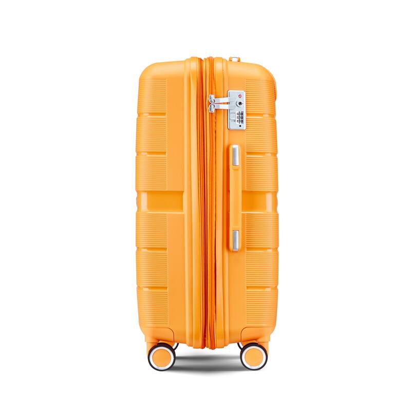 4 Piece Luggage Sets(14/20/24/28), PP Lightweight Expandable Suitcase Set with Spinner Wheels and TSA Lock