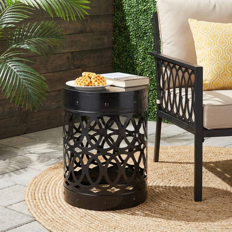 Outdoor Metal end Table, Large - 4.63 - 4.63
