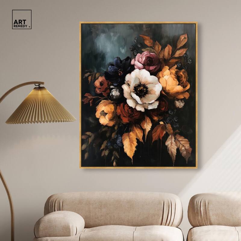 Dark Roses Beauty II Canvas by Art Remedy